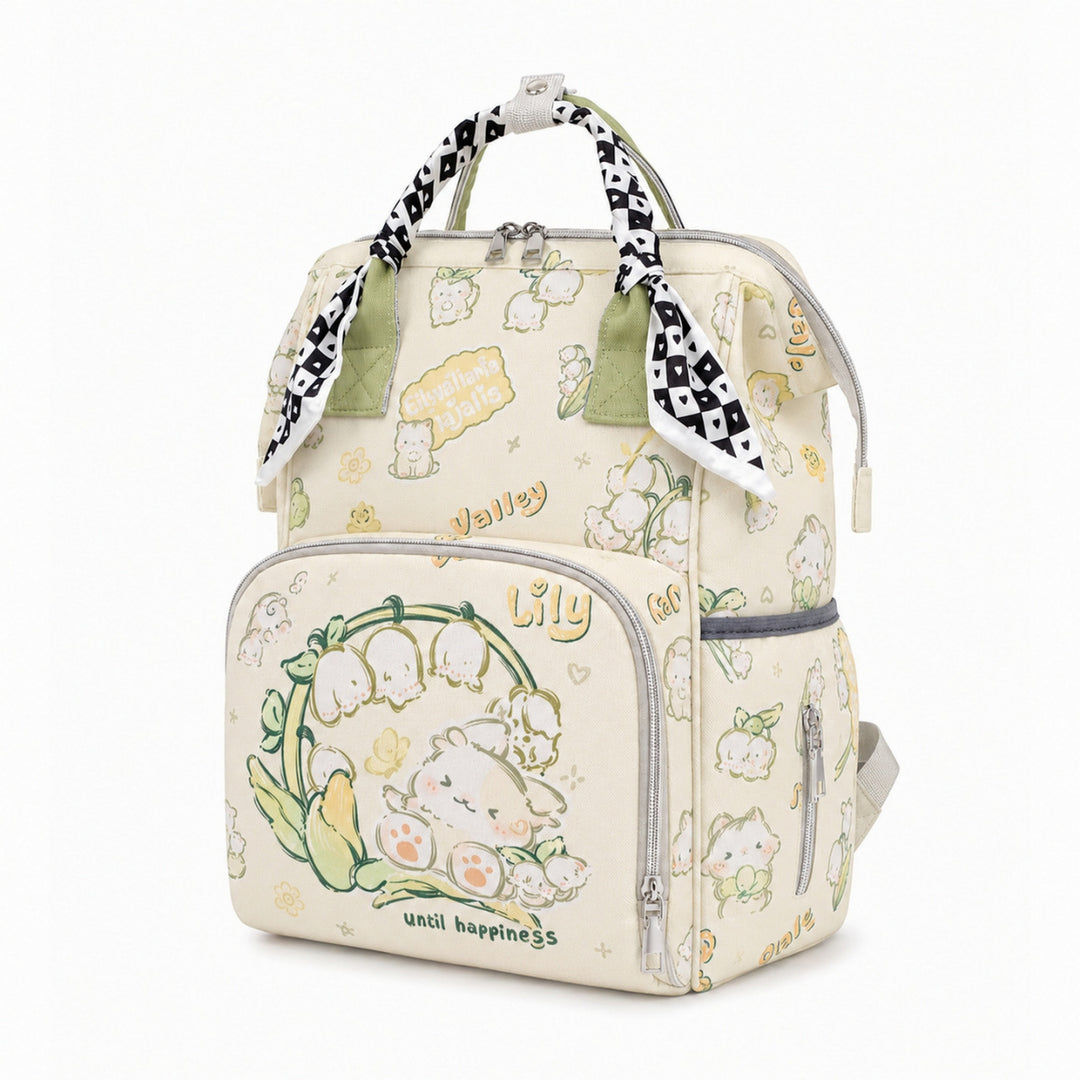 Floral Design Multi-Functional Travel Backpack Kalsten