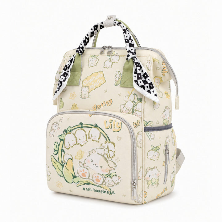Floral Design Multi-Functional Travel Backpack Kalsten