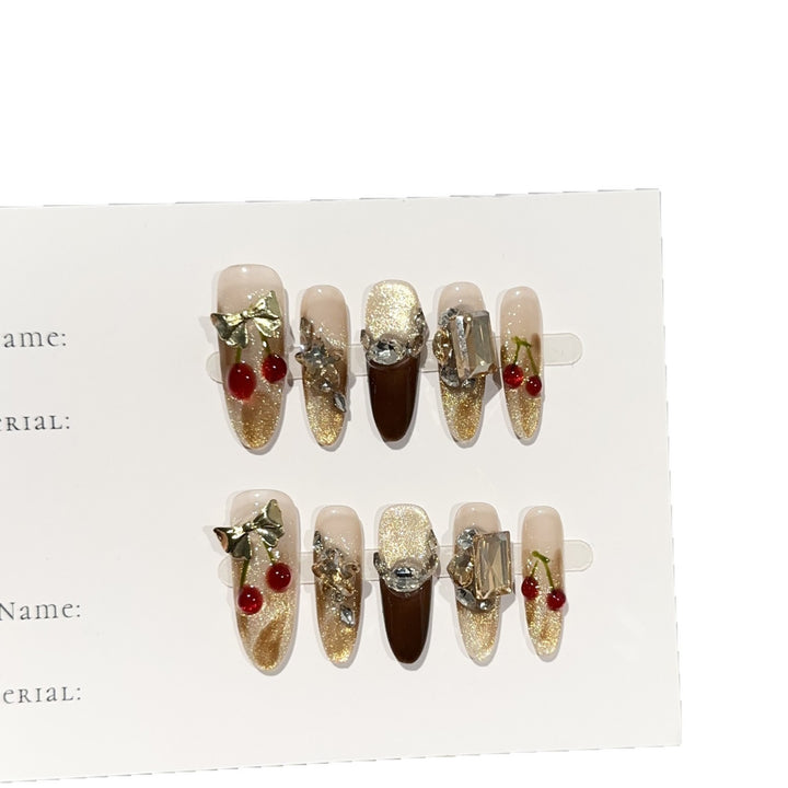 Decorative Glam Press-On Nail Set