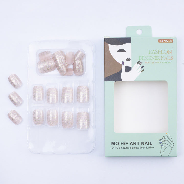 Artificial nails with elegant glitter design Kalsten