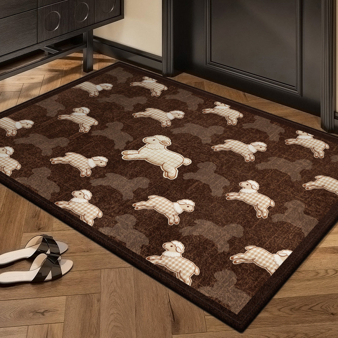 Decorative Sheep-Themed Area Rug