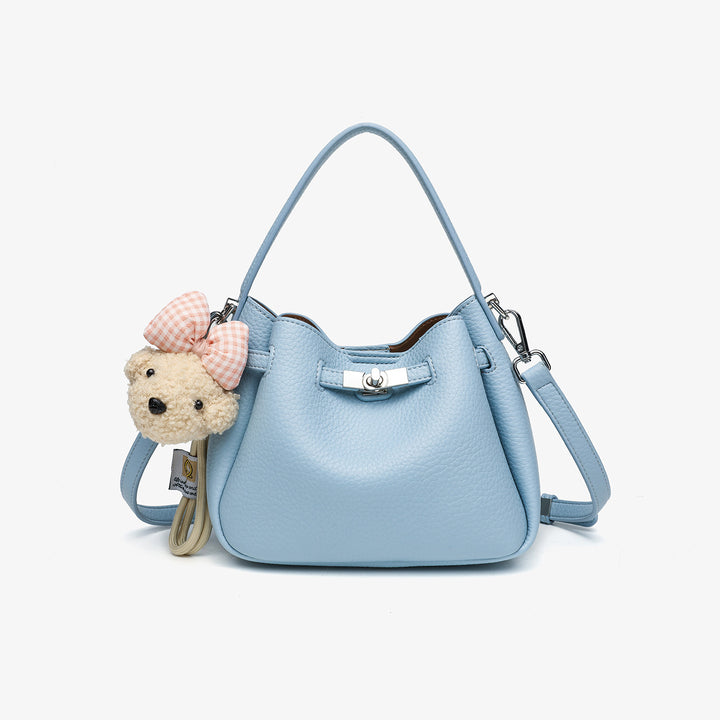 Chic Textured Bucket Handbag