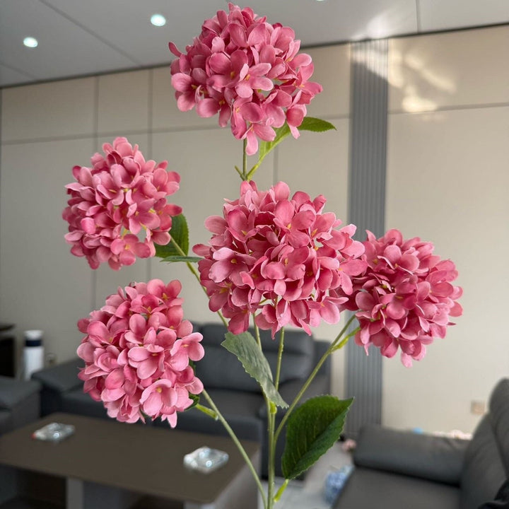 Lifelike Hydrangea Floral Arrangement