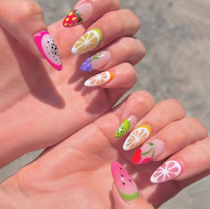 Creative Fruit-Themed Nail Art Set