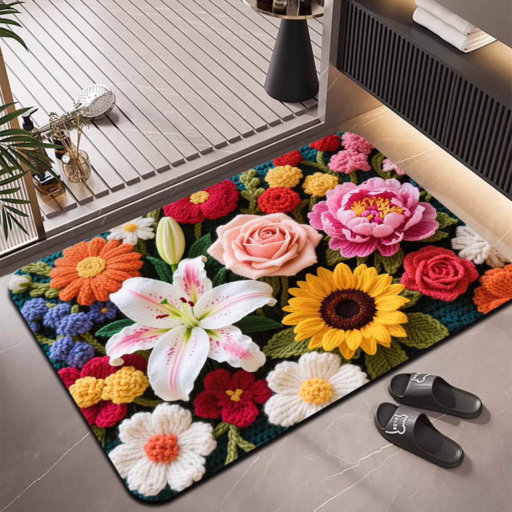 Decorative Floral Area Rug Kalsten