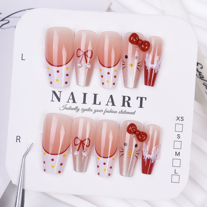 Playful Cartoon-Themed Press-On Nail Art Kalsten