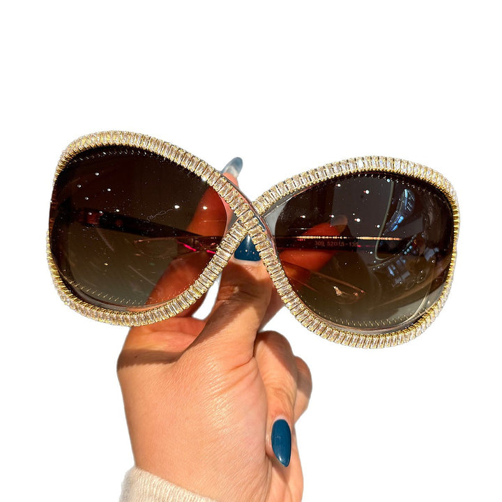 Ladies Trendy Sunglasses with Sparkling Crystal Decor Kalsten
