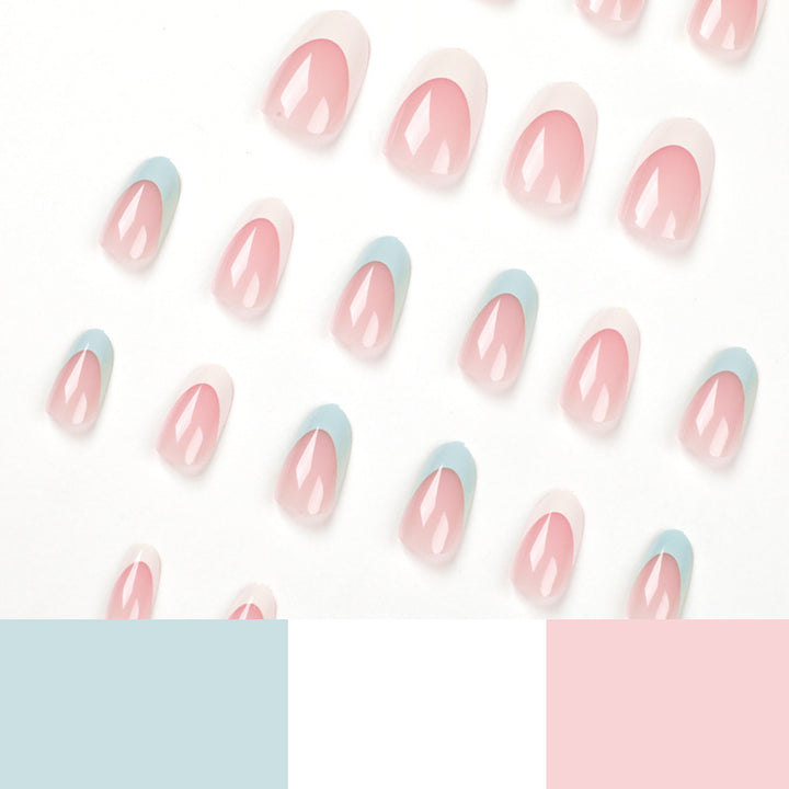 Artful nail art with French design Kalsten