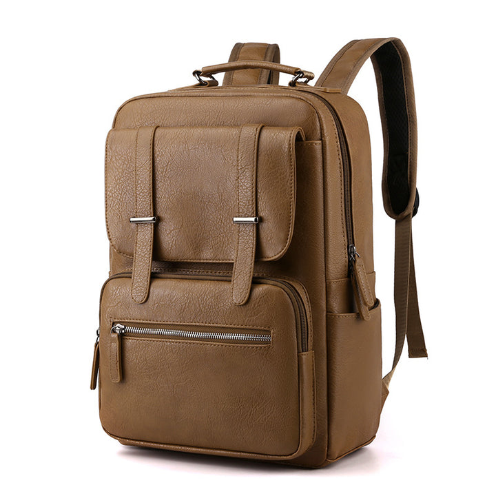Elegant Leather Laptop Backpack