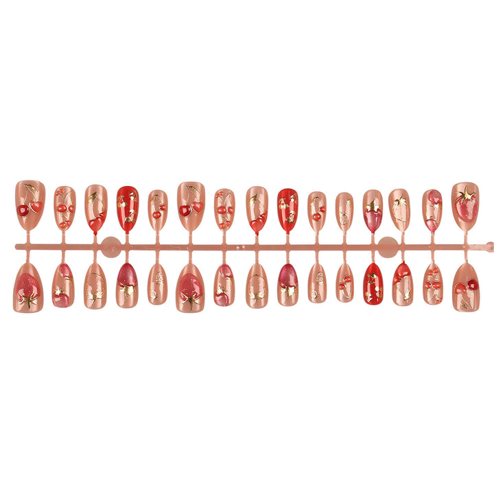 Artistic Fruit-Themed Press-On Nails