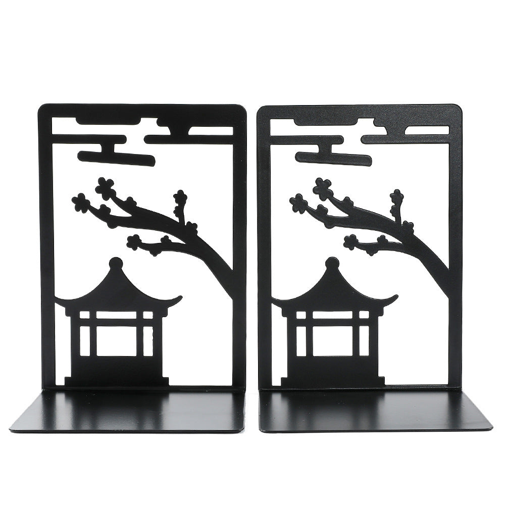 Artistic Deer-Themed Metal Bookends
