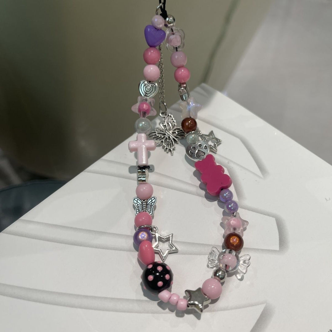 Playful Beaded Charm Lanyard Kalsten