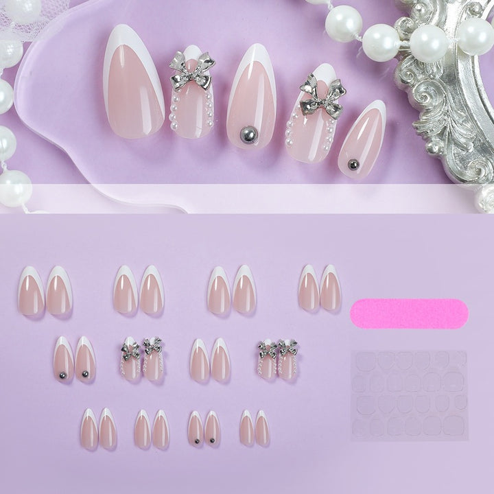 Acrylic nail set with elegant decorative embellishments Kalsten