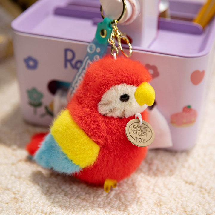 Plush Shoulder-Sitting Toucan Clip-On Companion with Metal Clip and Soft Huggable Body Kalsten