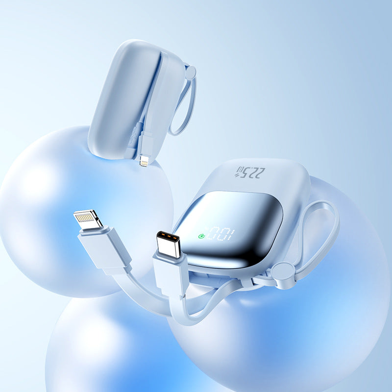 portable fast-charging power bank with integrated cable Kalsten