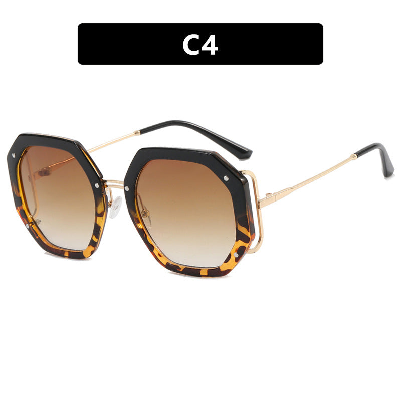 Ladies stylish octagonal sunglasses with UV protection and elegant frame Kalsten