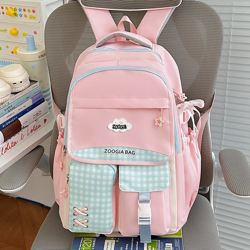 Stylish Multi-Pocket School Backpack Kalsten