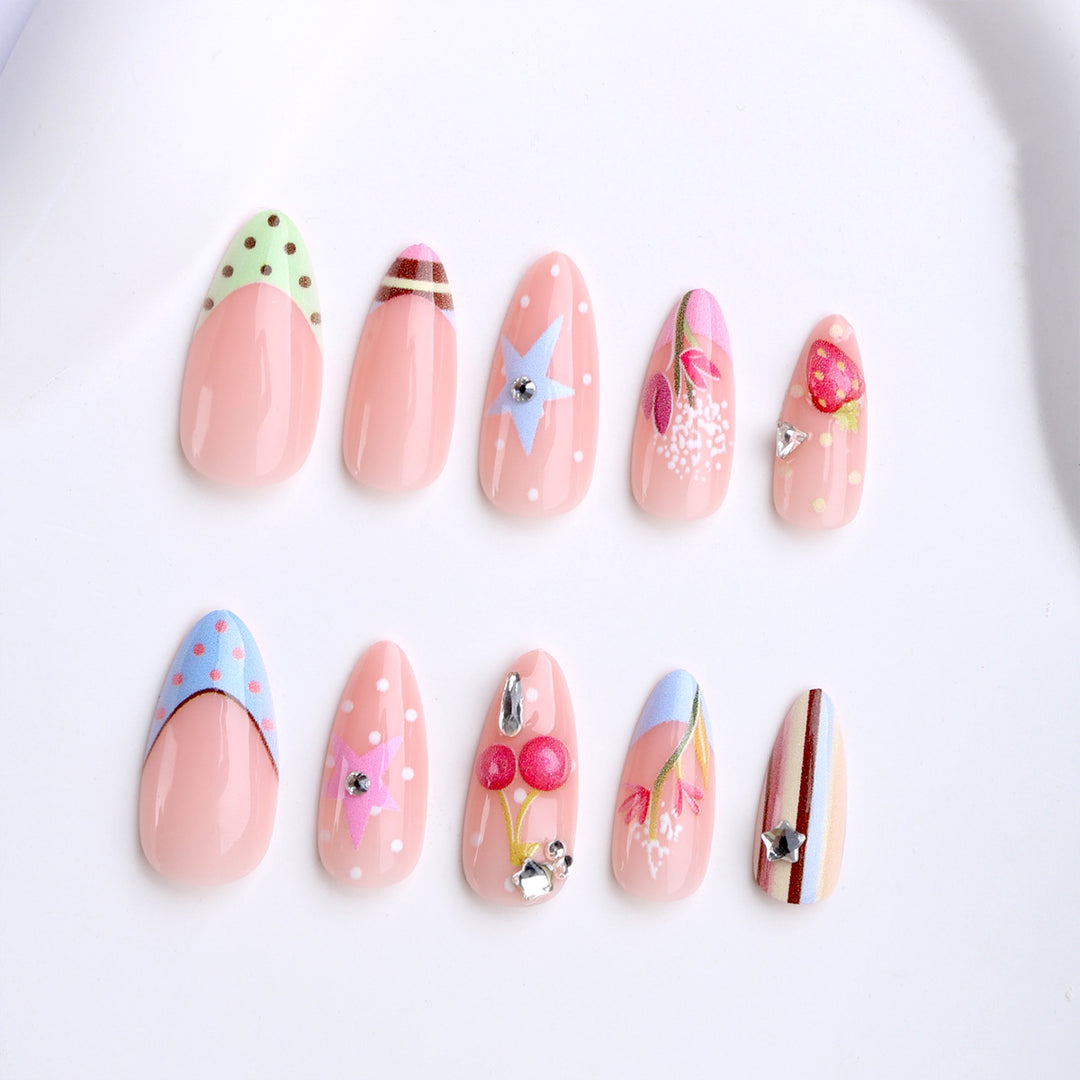 Artificial Fingernails with Creative Designs Kalsten