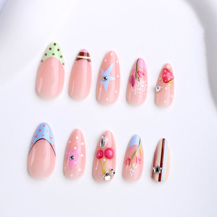 Artificial Fingernails with Creative Designs Kalsten