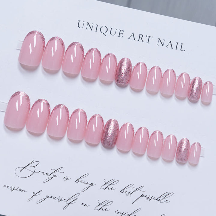 Glitter Ombre Nail Extensions