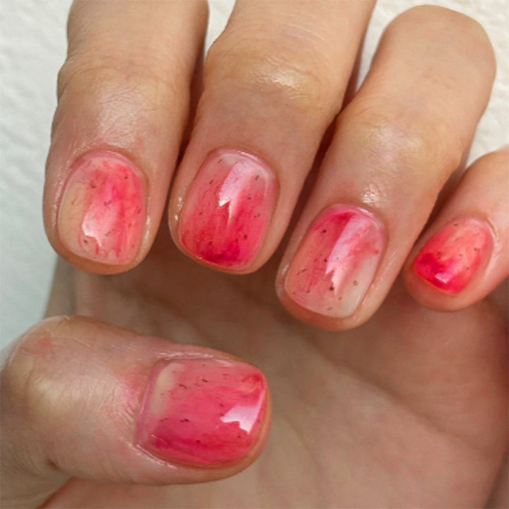 Stylish Marble Finish Press-On Nail Set Kalsten