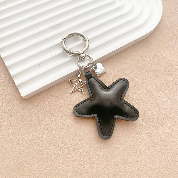 Starfish-Shaped Leather Keychain kalsten