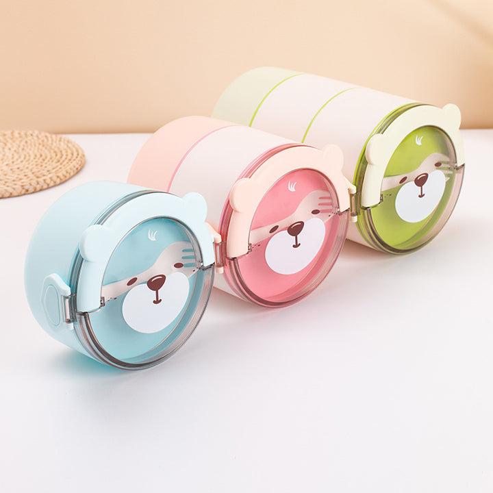 Cute Animal-Themed Stackable Lunch Container