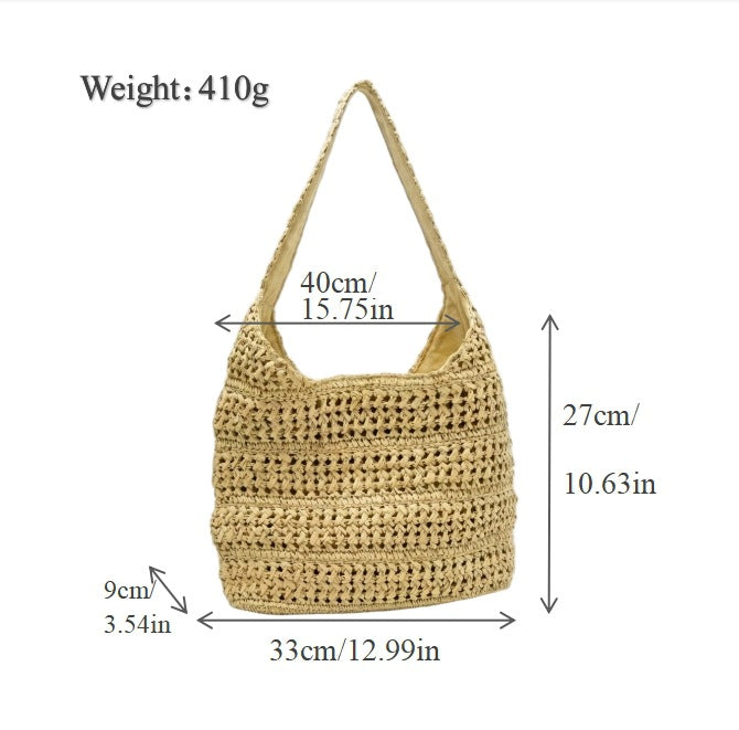 Hobo Bag Made of Hand-Knotted Material Kalsten