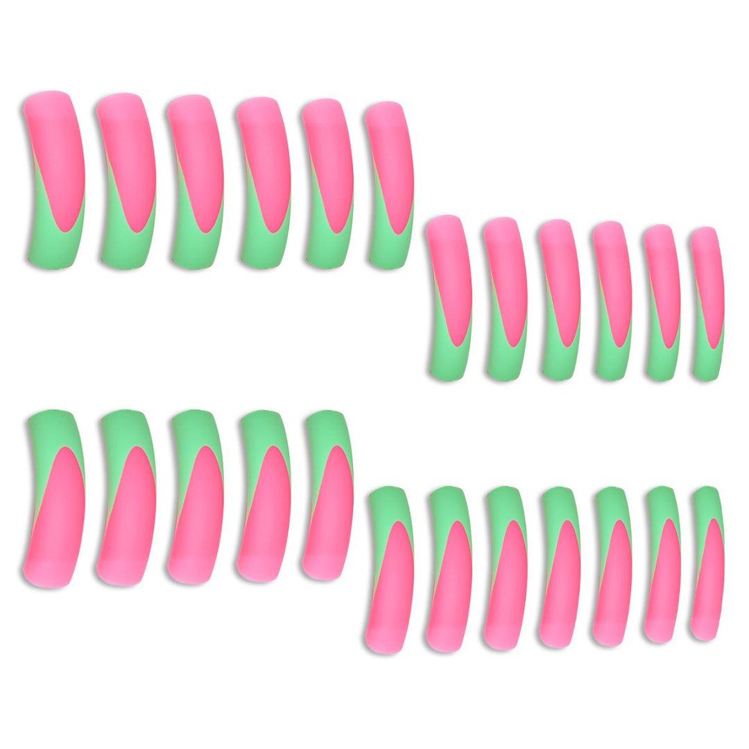Stylish Long Press-On Nails with Artistic Ombre Design Kalsten