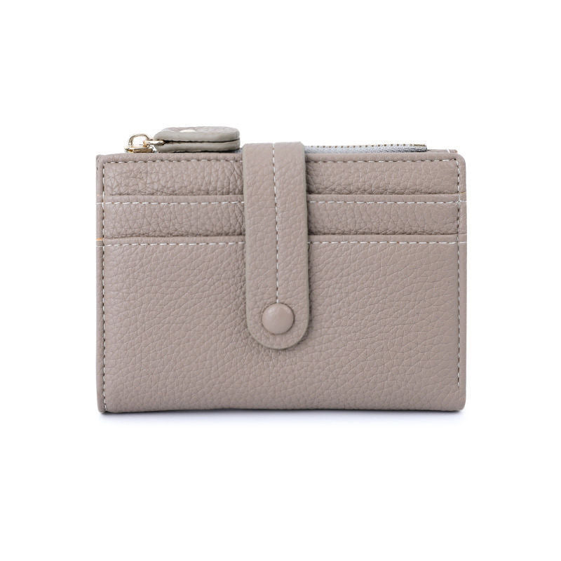 Textured Leather Zippered Card Pouch Kalsten