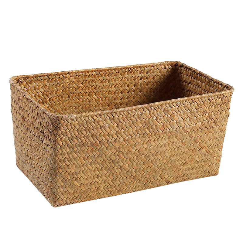 Rectangular Handwoven Storage Basket Kalsten