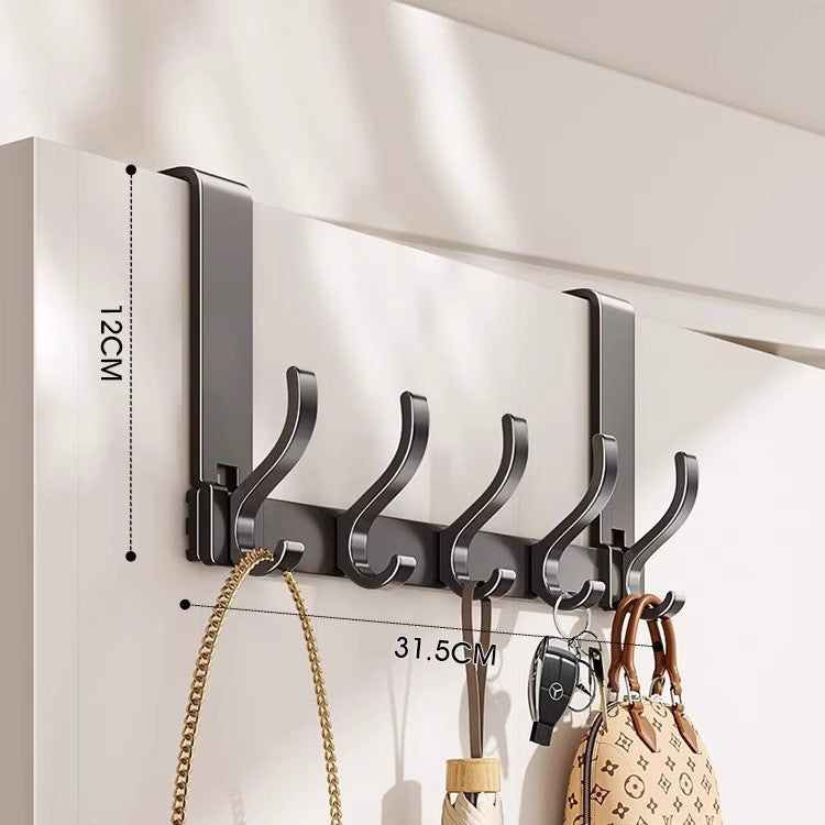 Wall-Mounted Multi-Hook Storage Rack