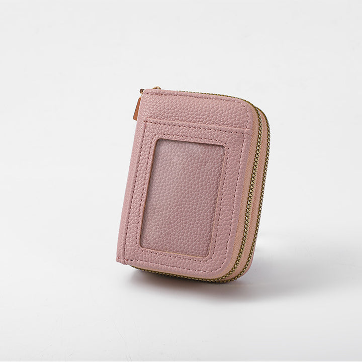 Leather Slim Zippered Coin Wallet Kalsten