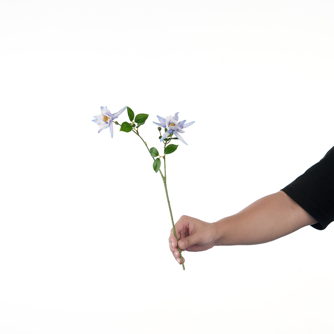 Lifelike Multi-Bloom Flower Stem