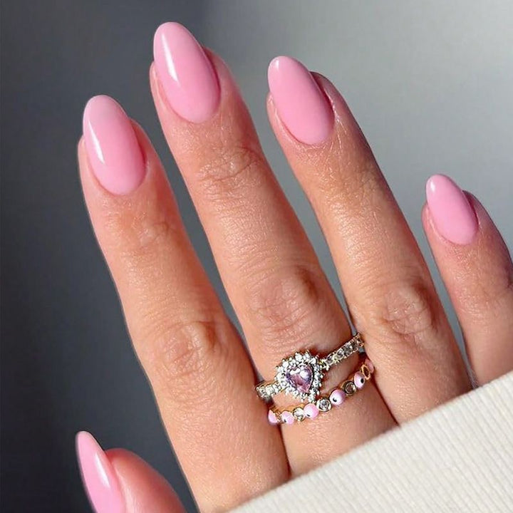 Acrylic nail set with elegant and natural designs Kalsten