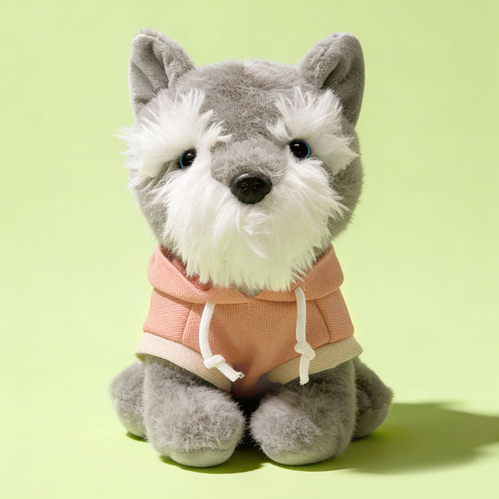 Plush Sitting Puppy in Hooded Sweatshirt Collectible Soft Toy Kalsten