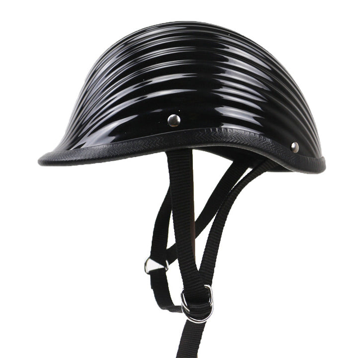 Classic Ribbed Motorcycle Helmet Kalsten