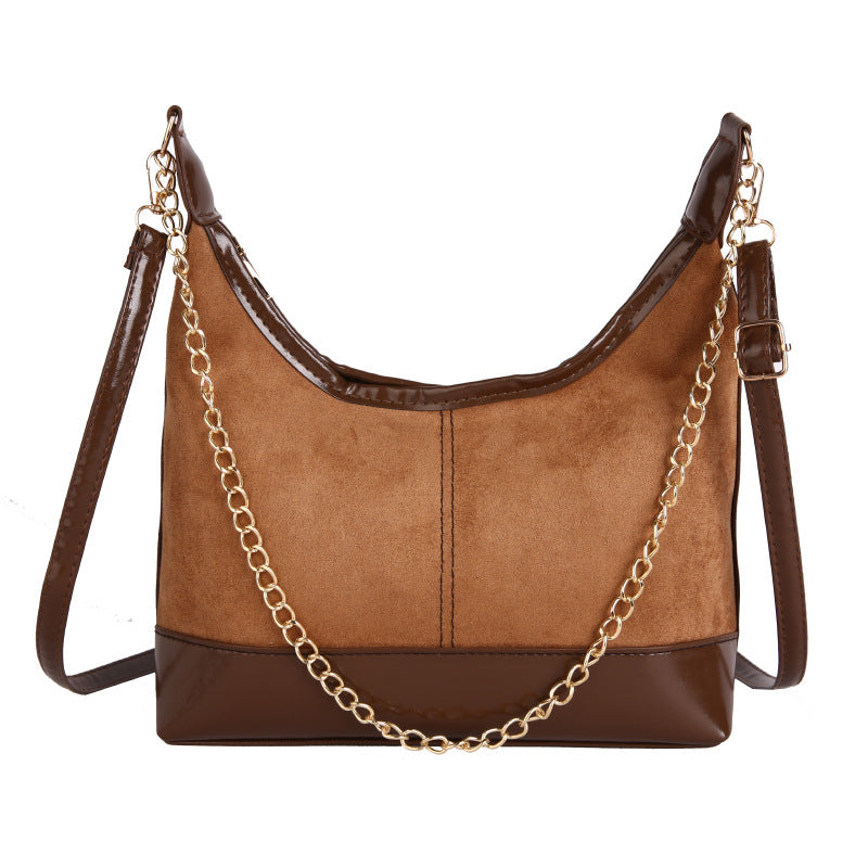 Suede Hobo Handbag