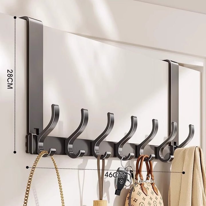 Wall-Mounted Multi-Hook Storage Rack