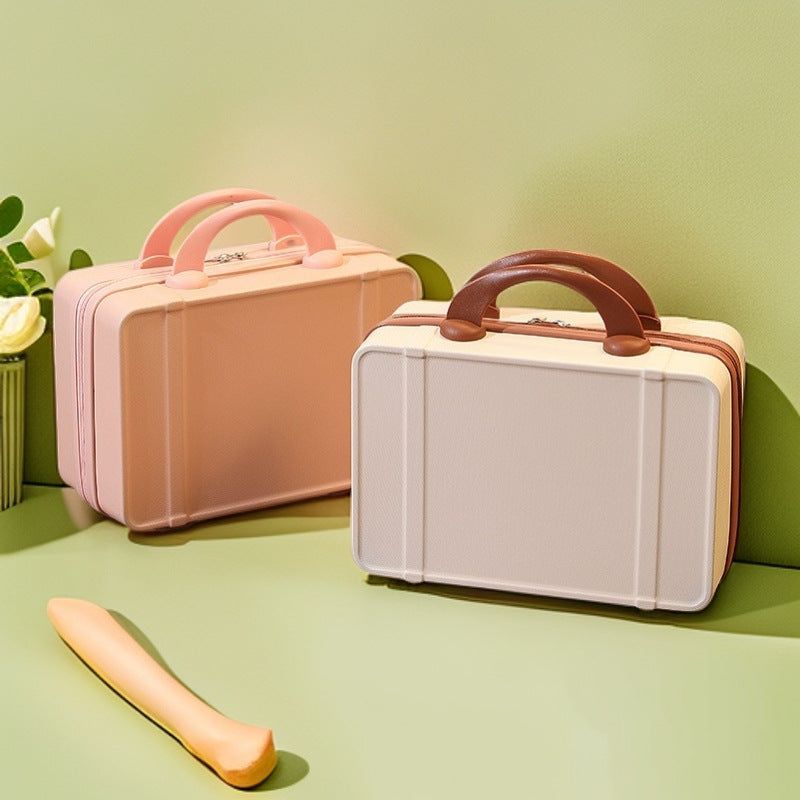 compact hard-shell cosmetic and travel vanity case with dual top handles Kalsten