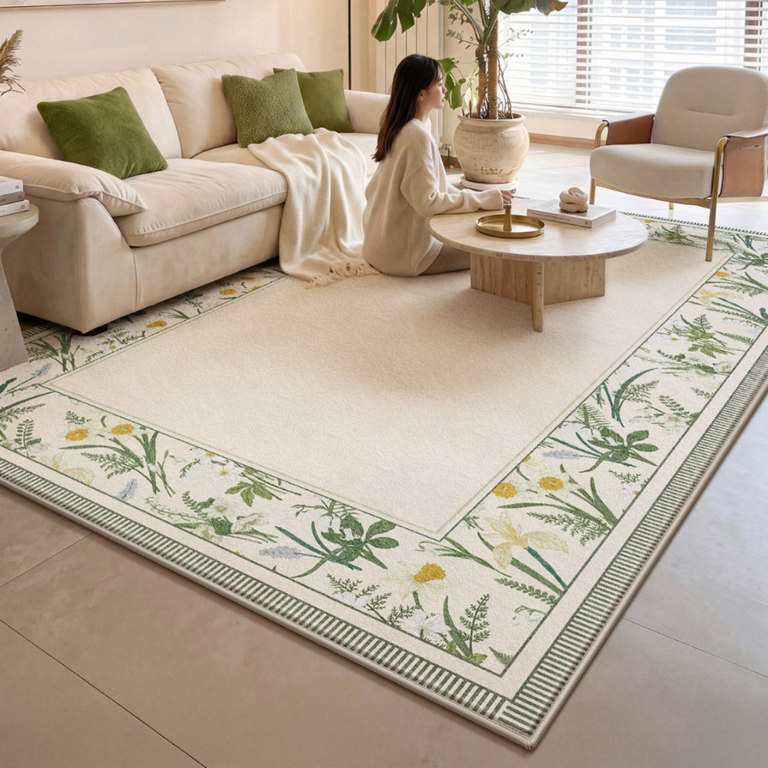 Floral Pattern Area Rug Kalsten