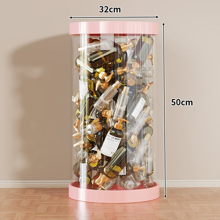 Tall Clear Acrylic Vertical Display Cylinder for Mini Perfume & Sample Bottle Collection