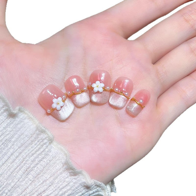 Decorative Floral Nail Art Extensions