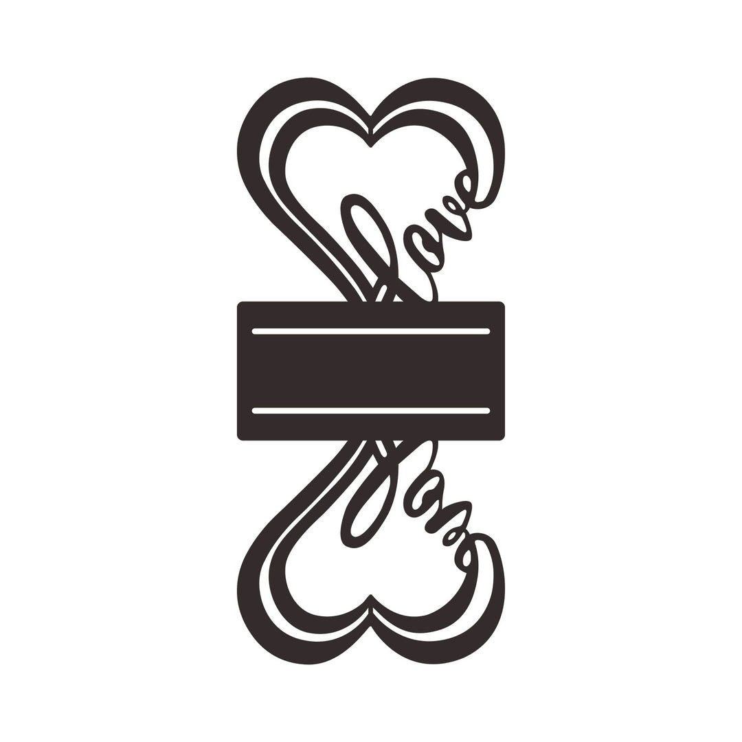 Heart-Shaped Decorative Bookends