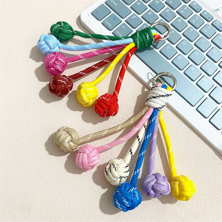 Colorful Knot Decor Keychain kalsten