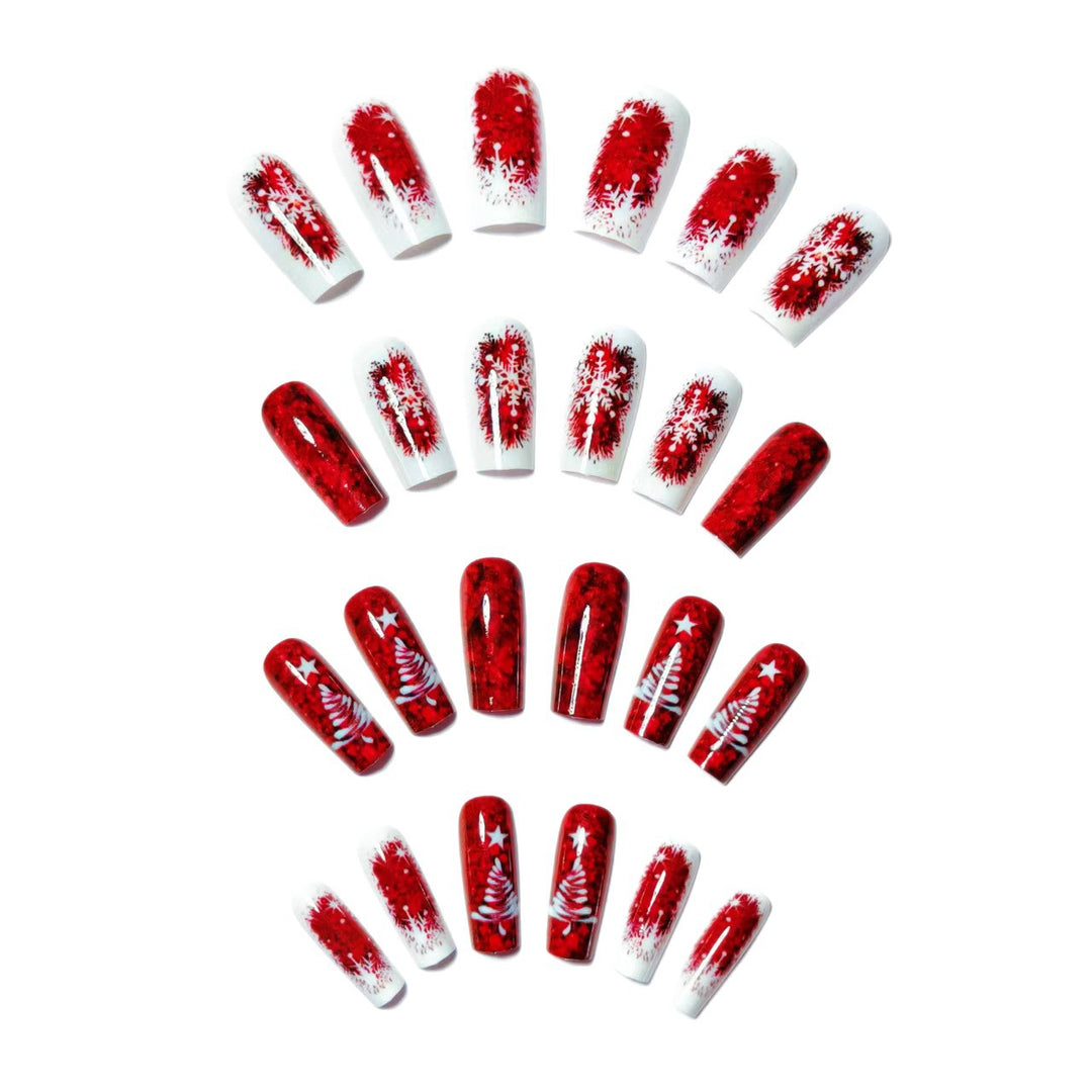 Festive Glittery Christmas Nail Art Kalsten