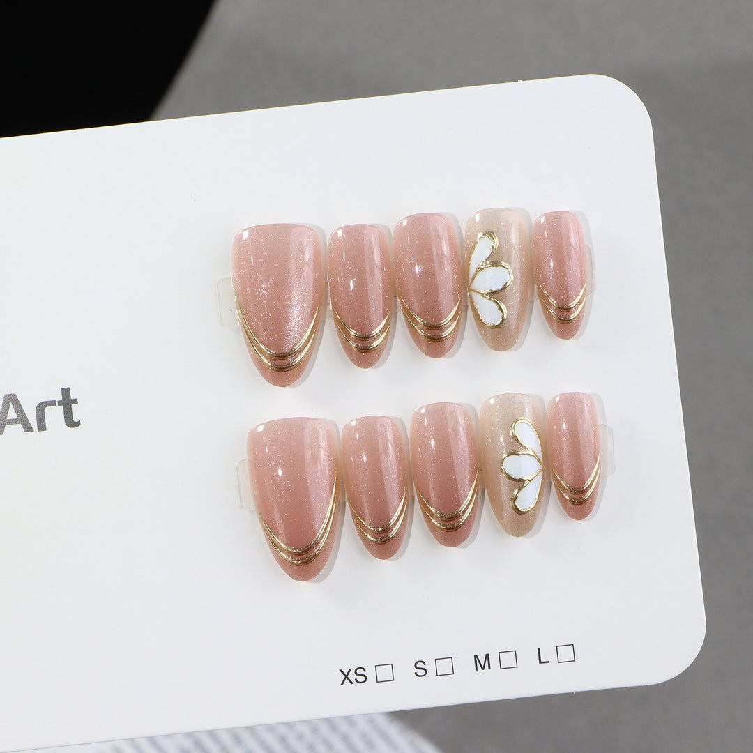Luxurious Glamour Press-On Nail Set Kalsten