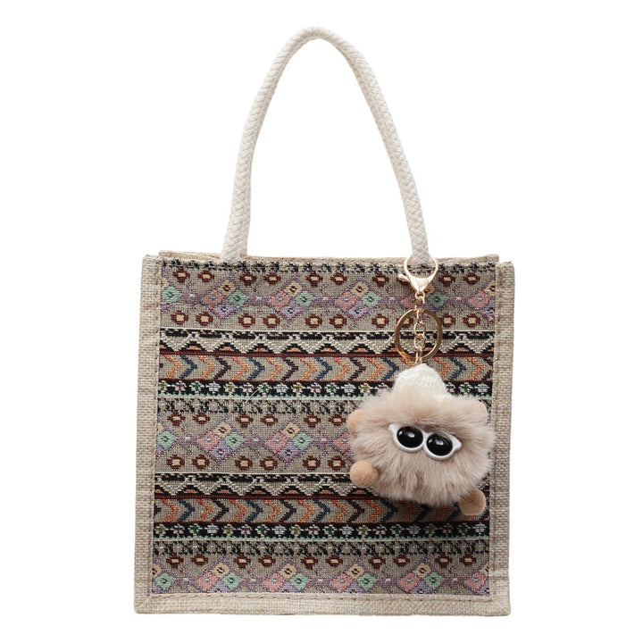 Bohemian-Inspired Texture Tote Bag