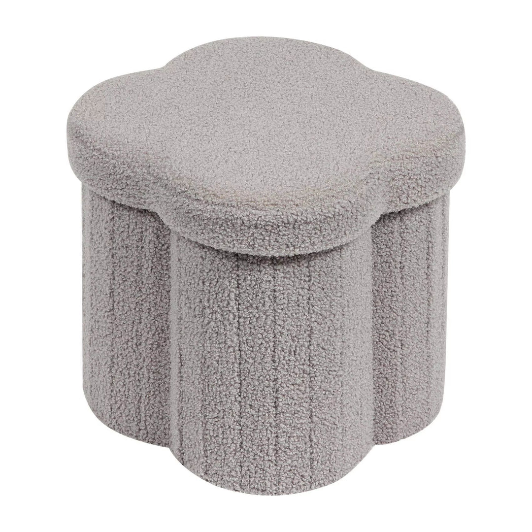 Plush Floral Storage Stool Kalsten