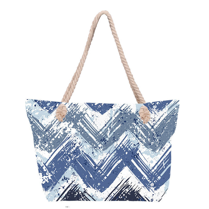 Beach bag with stylish flower design Kalsten